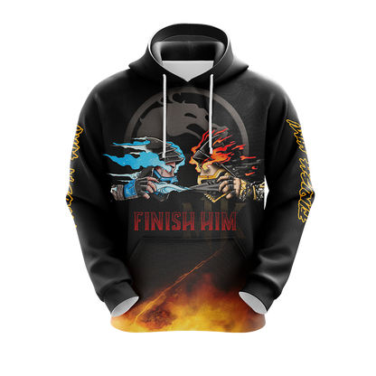 Mortal Kombat Scorpio And Sub Zero Finish Him Unisex 3D T-shirt
