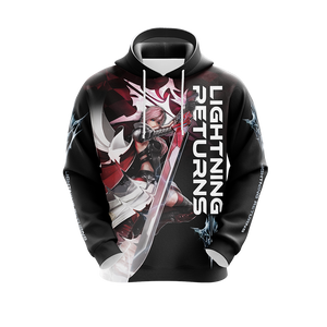 Final Fantasy XIII Lightning Returns Unisex 3D T-shirt Zip Hoodie   