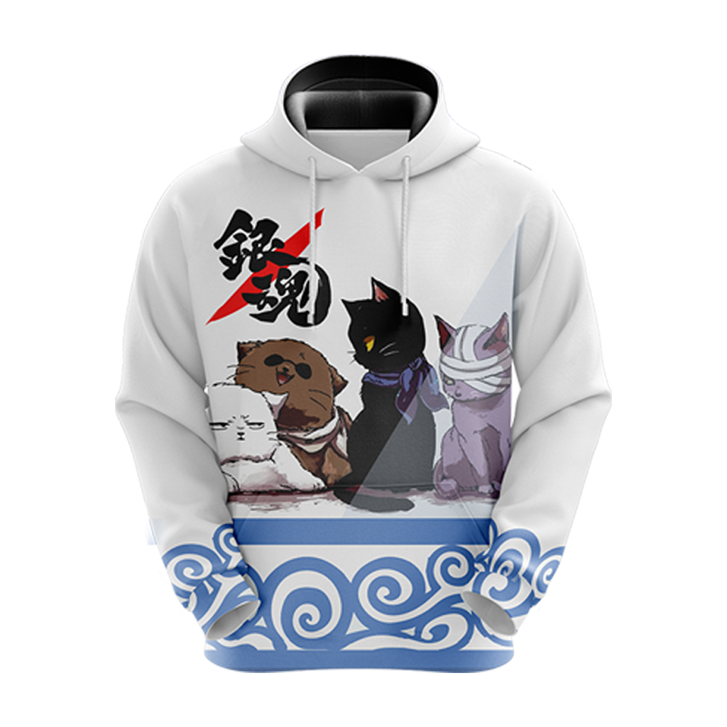 Gintama Cats Unisex 3D T-shirt
