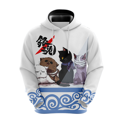 Gintama Cats Unisex 3D T-shirt