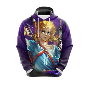 A sword wields no strength unless the hand that holds it has courage The legend of Zelda All Over Print T-shirt Zip Hoodie Pullover Hoodie   