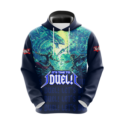 Yu-Gi-Oh! It's Time To Duel Mutō Yūgi vs Seto Kaiba Unisex 3D T-shirt Zip Hoodie Pullover Hoodie