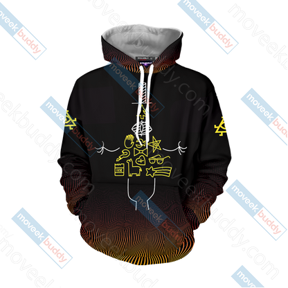 Gravity Falls - Bill Cipher Wheel New Version Unisex 3D T-shirt