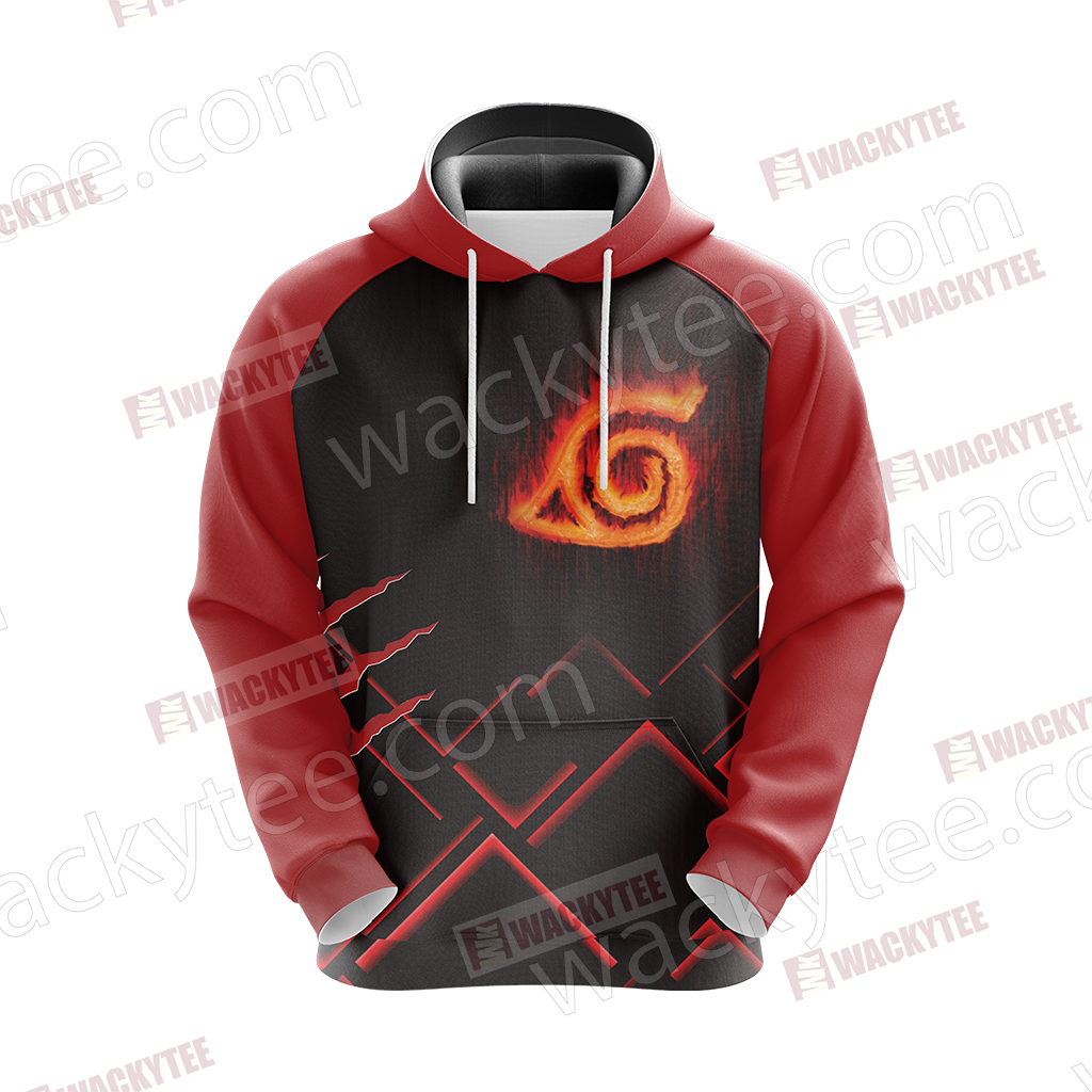 Naruto Konoha Symbol Unisex 3D T-shirt