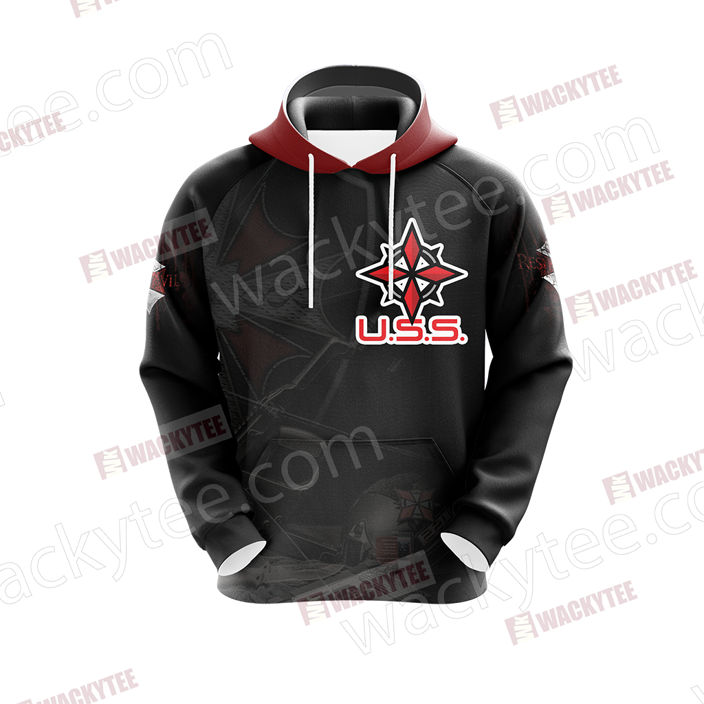 Resident Evil Umbrella Security Service (USS) Unisex 3D T-shirt