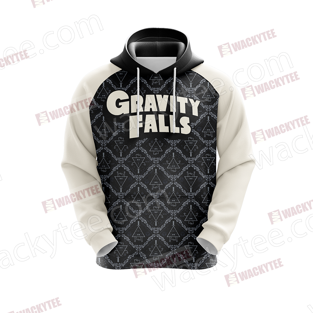 Gravity Falls - Bill Cipher Black And White Unisex 3D T-shirt