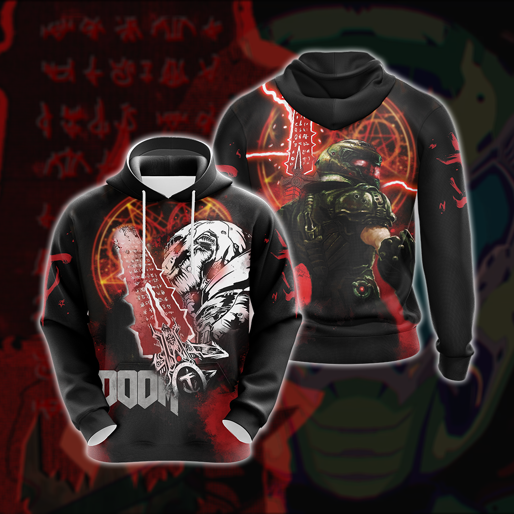 Doom Video Game Unisex 3D T-shirt Zip Hoodie Hoodie