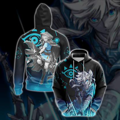 Link The Legend of Zelda All Over Print T-shirt Zip Hoodie Pullover Hoodie Hoodie