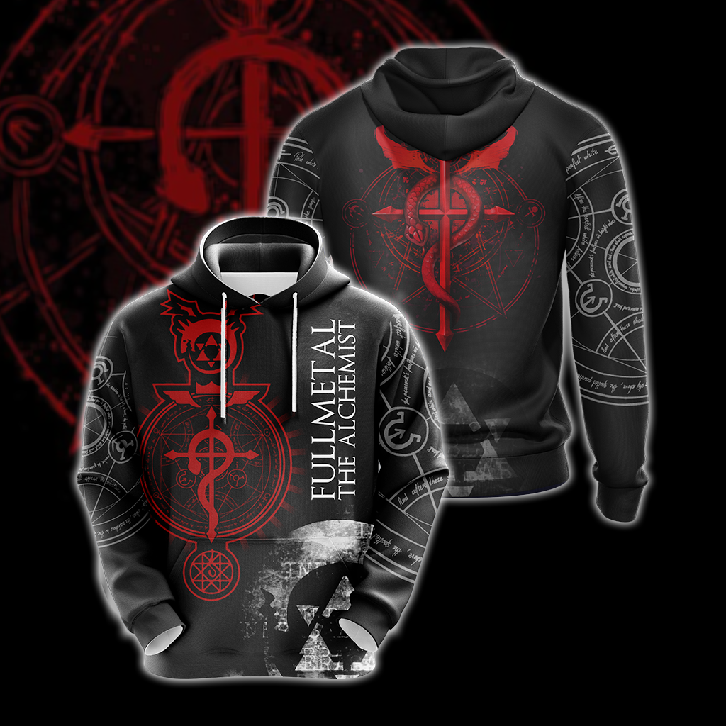 Fullmetal Alchemist symbols Unisex 3D T-shirt Hoodie