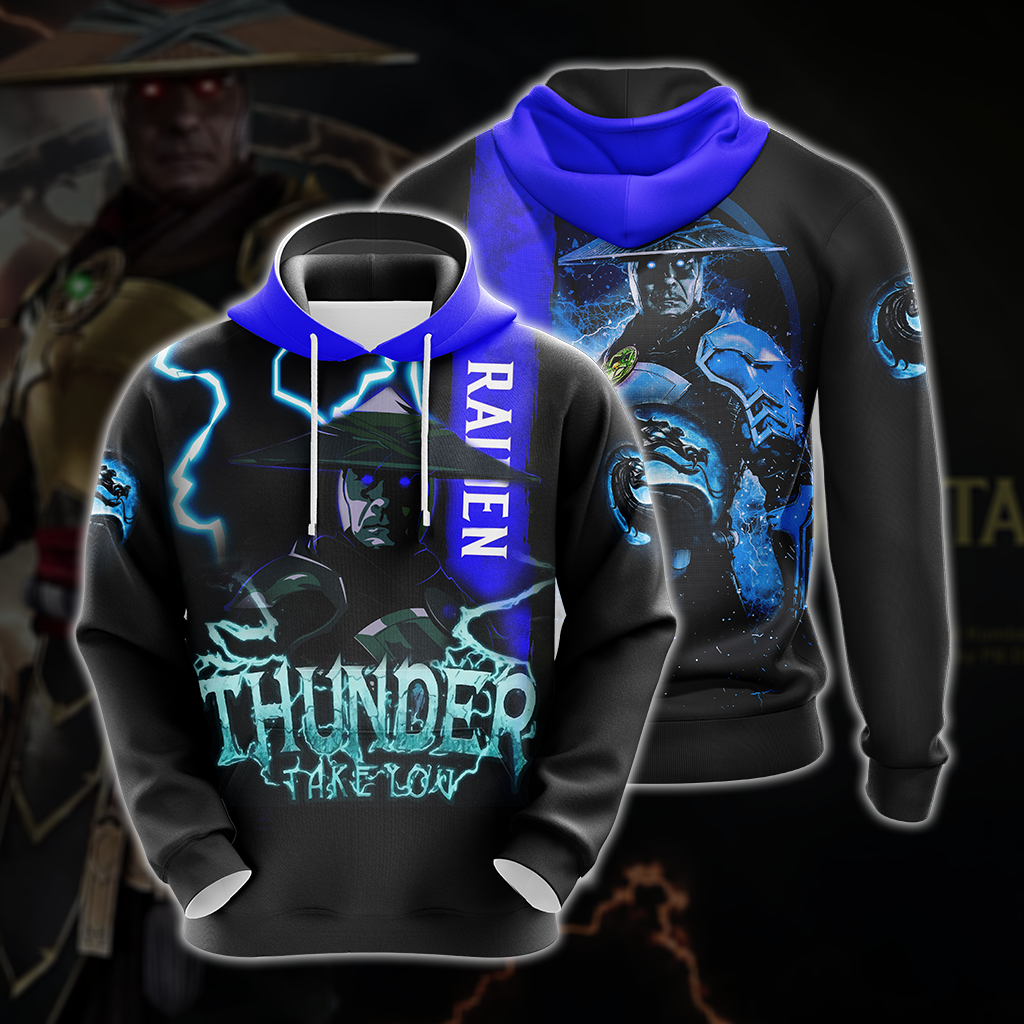 Mortal Kombat Raiden Unisex 3D T-shirt Hoodie