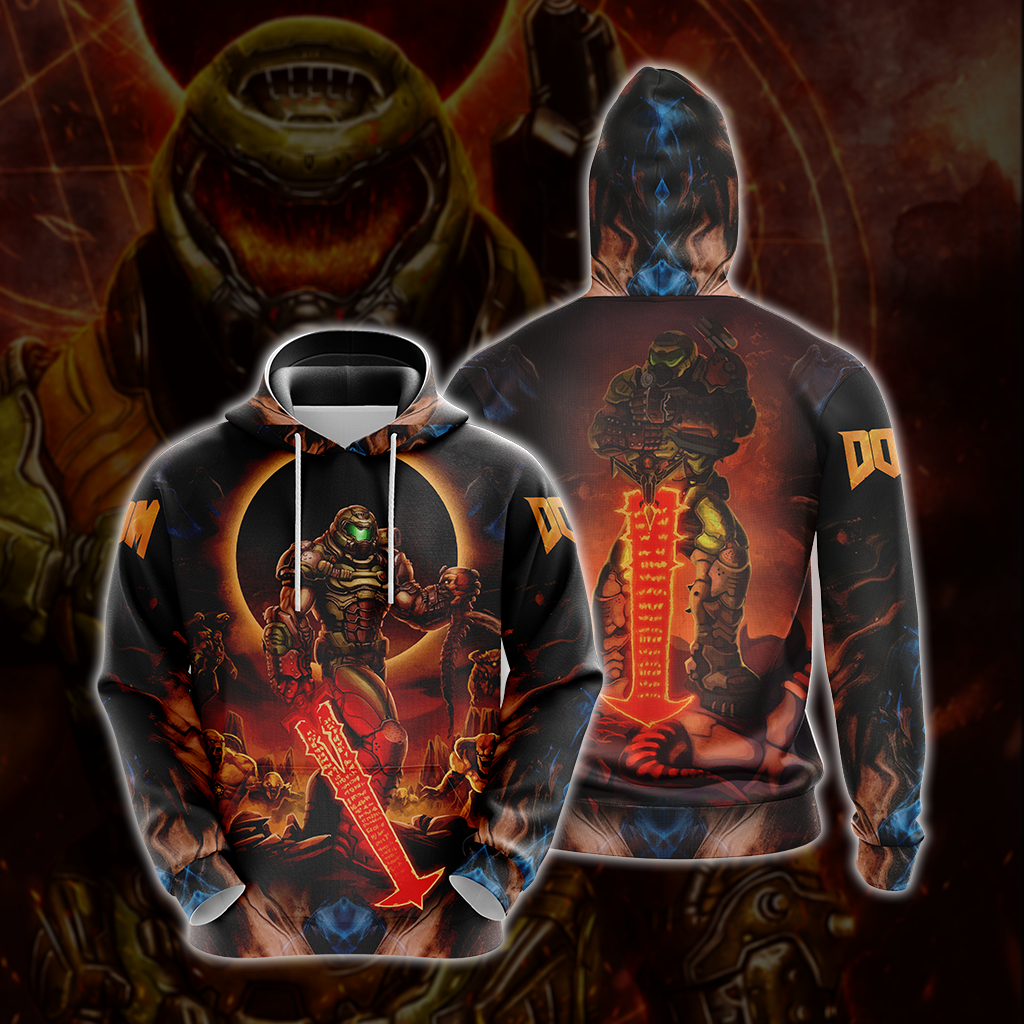 Doom ( Video Game ) Unisex 3D T-shirt Hoodie