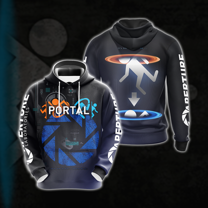 Portal - Aperture Laboratories Unisex 3D T-shirt Hoodie