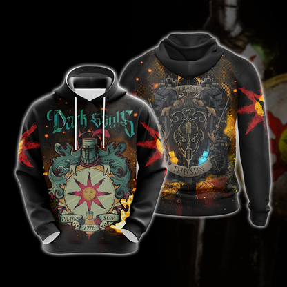 Dark Souls - Praise The Sun, Solaire of Astora Unisex 3D T-shirt Hoodie