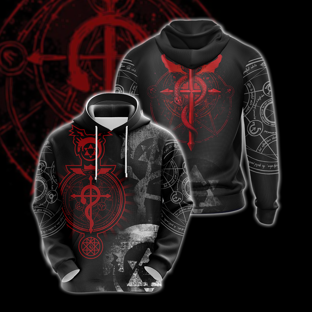 Fullmetal Alchemist symbols Unisex 3D T-shirt Hoodie