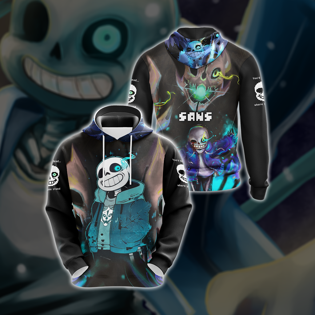 Undertale Sans Unisex 3D T-shirt Hoodie