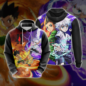 Hunter x Hunter - Gon and Killua Zoldyck Unisex 3D T-shirt Hoodie S 