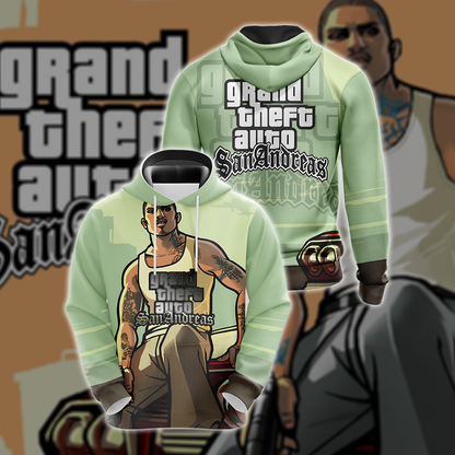 Grand Theft Auto: San Andreas Unisex 3D T-shirt Hoodie