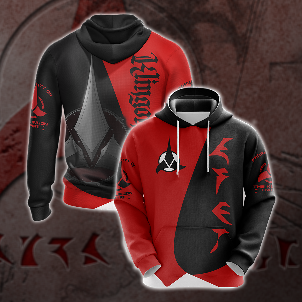 Star Trek - Klingon Empire Flag Unisex 3D T-shirt Hoodie