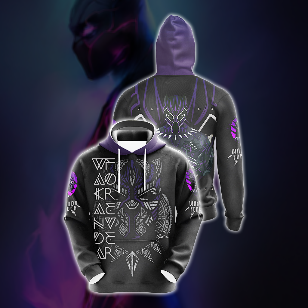 Black Panther Wakanda Forever Unisex 3D T-shirt Hoodie