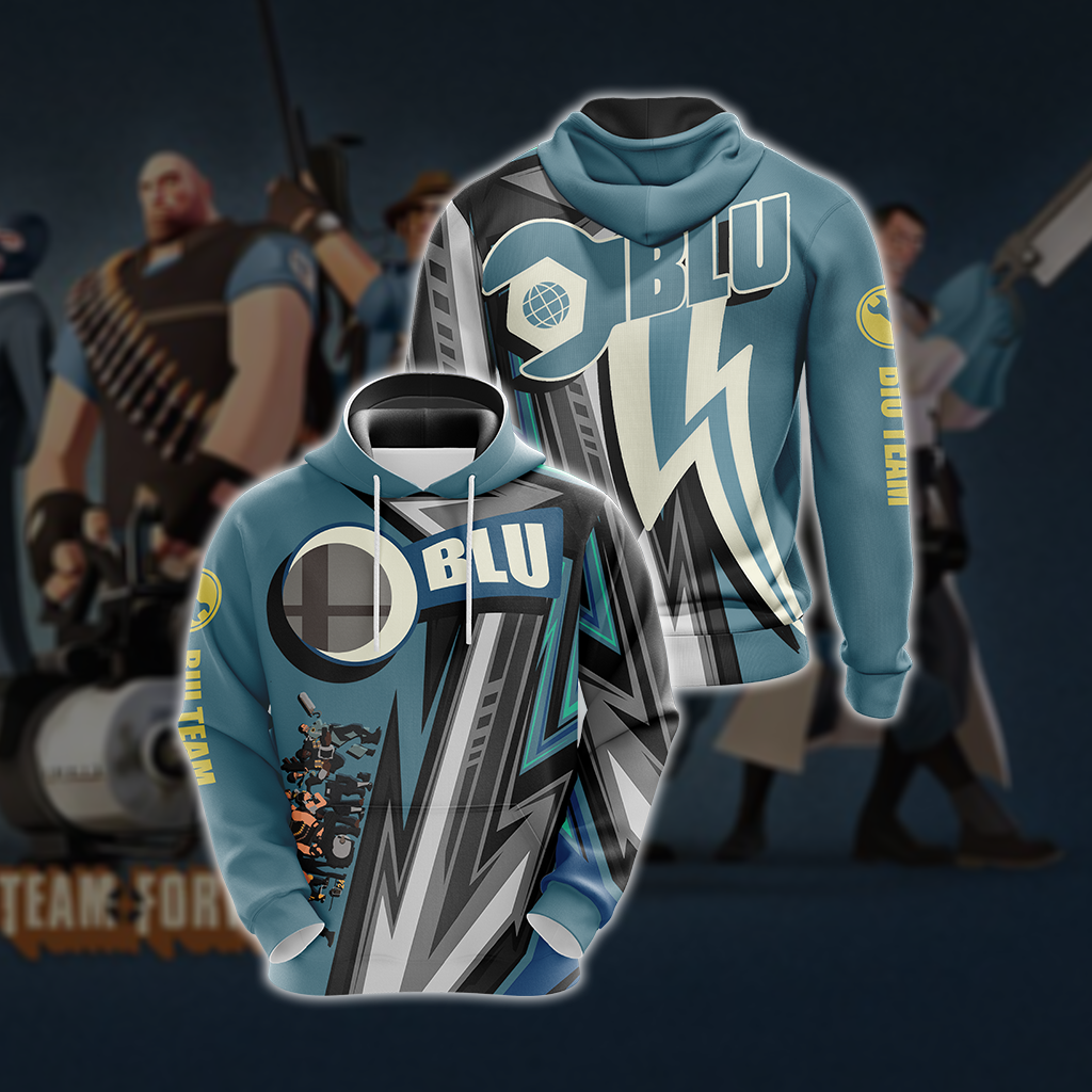 Team Fortress 2 - BLU Unisex 3D T-shirt Hoodie