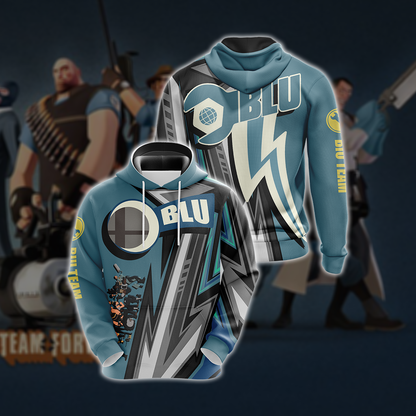 Team Fortress 2 - BLU Unisex 3D T-shirt Hoodie