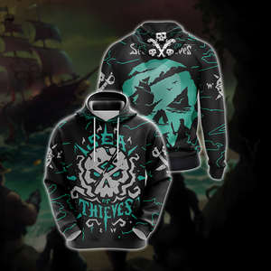 Sea of Thieves New Look Unisex 3D T-shirt Hoodie S 