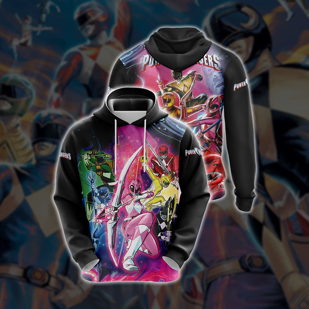 Mighty Morphin Power Rangers Unisex 3D T-shirt Hoodie