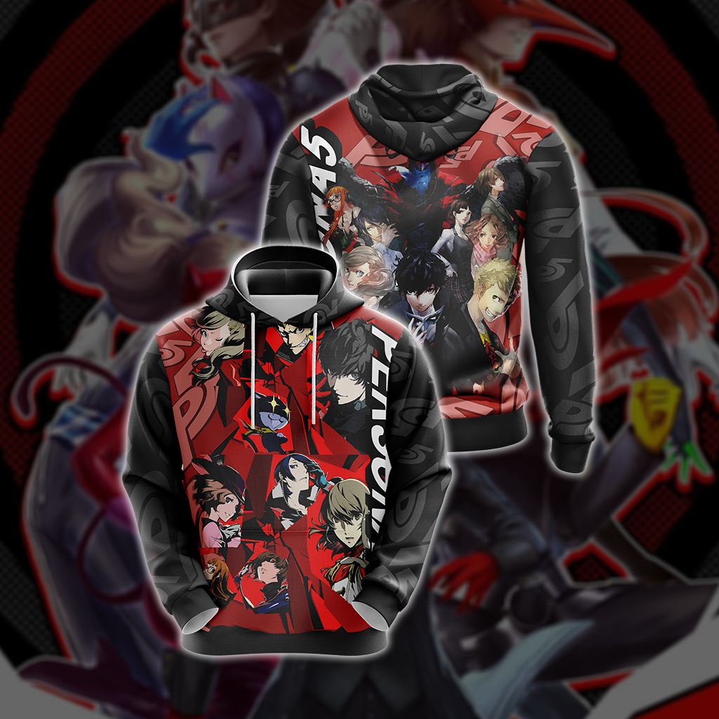 Persona 5 - Character Unisex 3D T-shirt Zip Hoodie