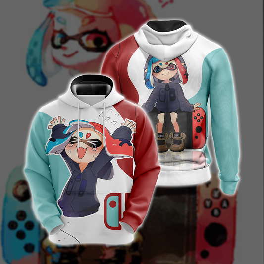 Anime girl x Nintendo console Unisex 3D T-shirt