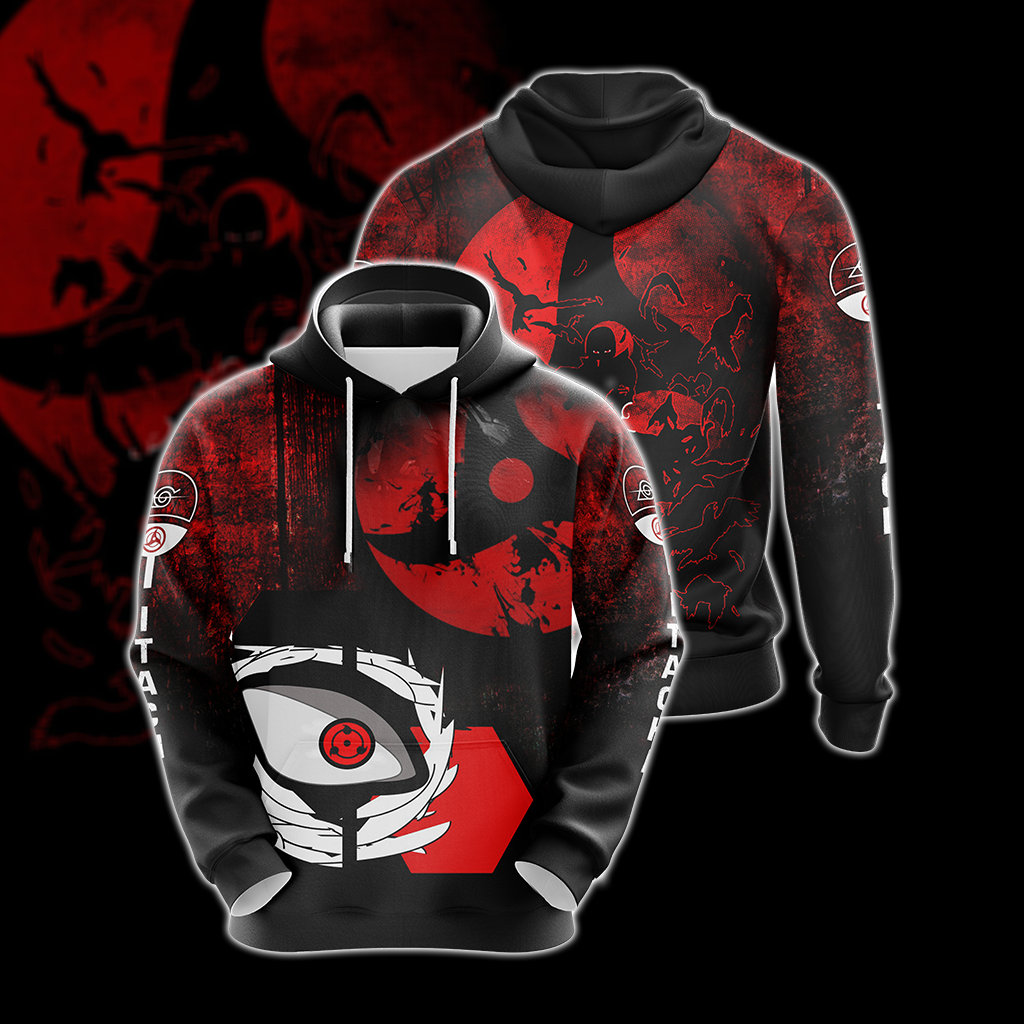 Naruto - Itachi Uchiha's Mangekyou Sharingan Unisex 3D T-shirt Hoodie