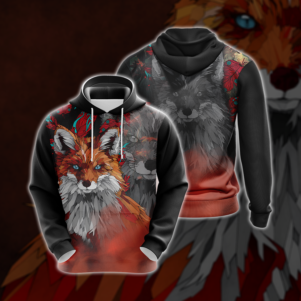 Aesthetic Fox Unisex 3D T-shirt Hoodie
