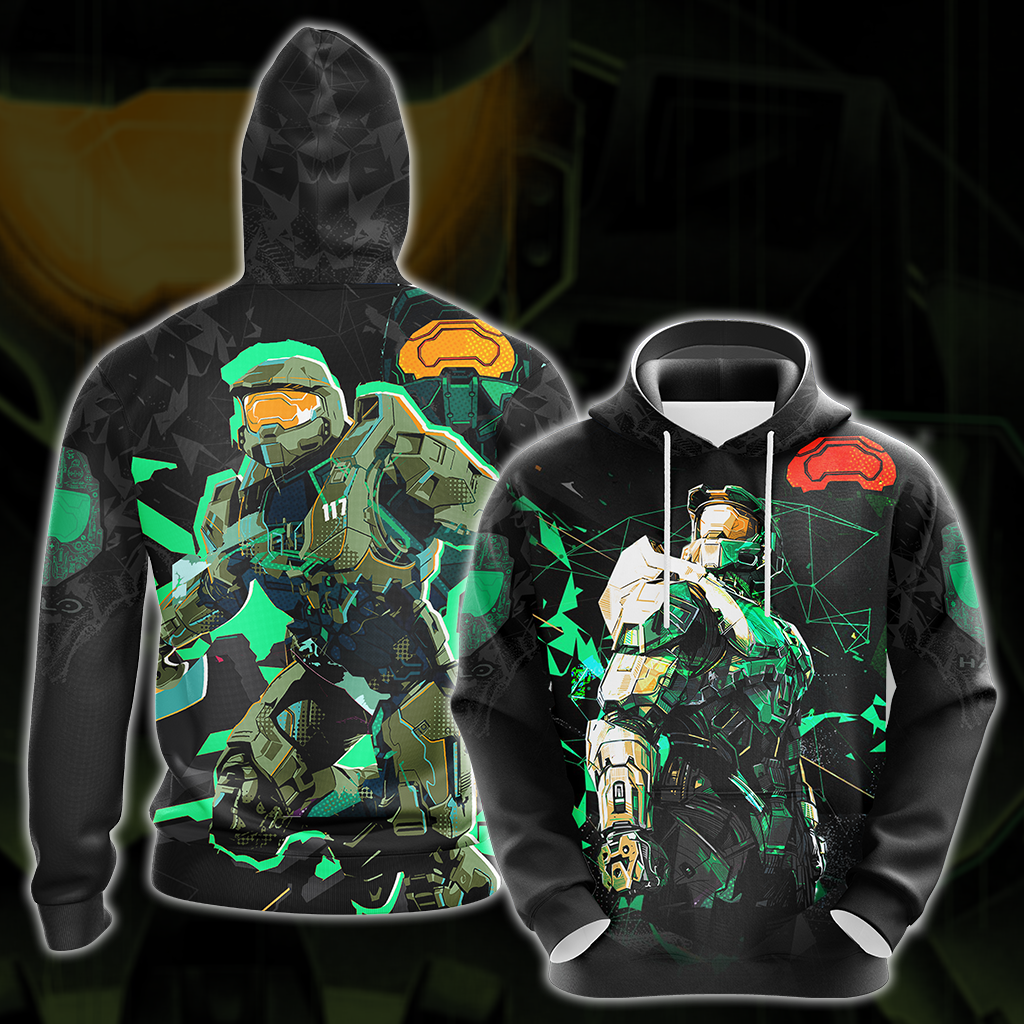 Halo Infinite Video Game All Over Print T-shirt Tank Top Zip Hoodie Pullover Hoodie Hoodie