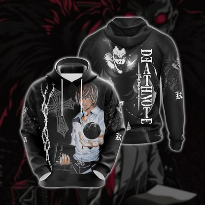 Deathnote - Yagami and Ruyk Unisex 3D T-shirt Hoodie