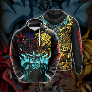 Yu-Gi-Oh! Egyptian Gods Dragons Unisex 3D T-shirt Zip Hoodie T-shirt 4XL 