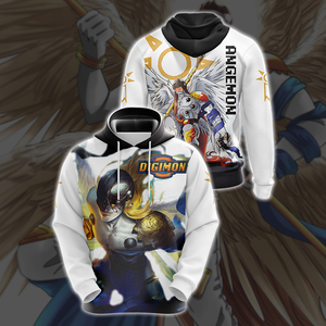 Digimon - Angemon Unisex 3D T-shirt Hoodie S 