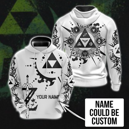 Personalized The legend of Zelda All Over Print T-shirt Zip Hoodie Pullover Hoodie Hoodie