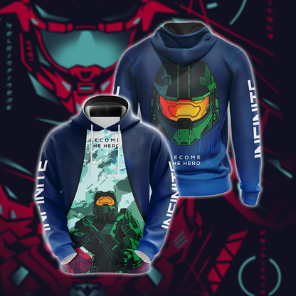 Halo Infinite - Become The Hero Unisex 3D T-shirt Hoodie