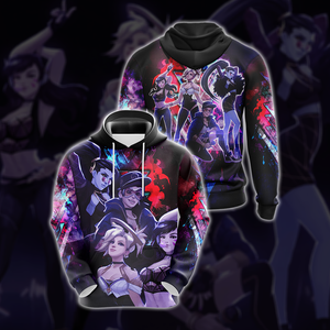 K/DA Band x Overwatch Female Characters Unisex 3D T-shirt   