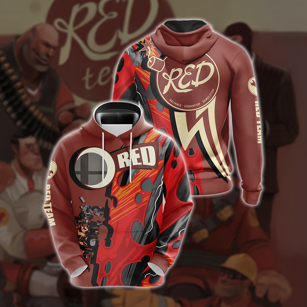 Team Fortress 2 - RED Unisex 3D T-shirt Hoodie