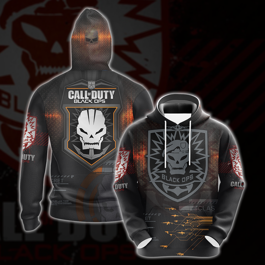 Call of Duty: Black Ops All Over Print T-shirt Tank Top Zip Hoodie Pullover Hoodie Hawaiian Shirt Hoodie