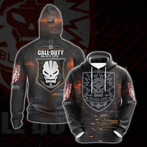 Call of Duty: Black Ops All Over Print T-shirt Tank Top Zip Hoodie Pullover Hoodie Hawaiian Shirt Hoodie S 