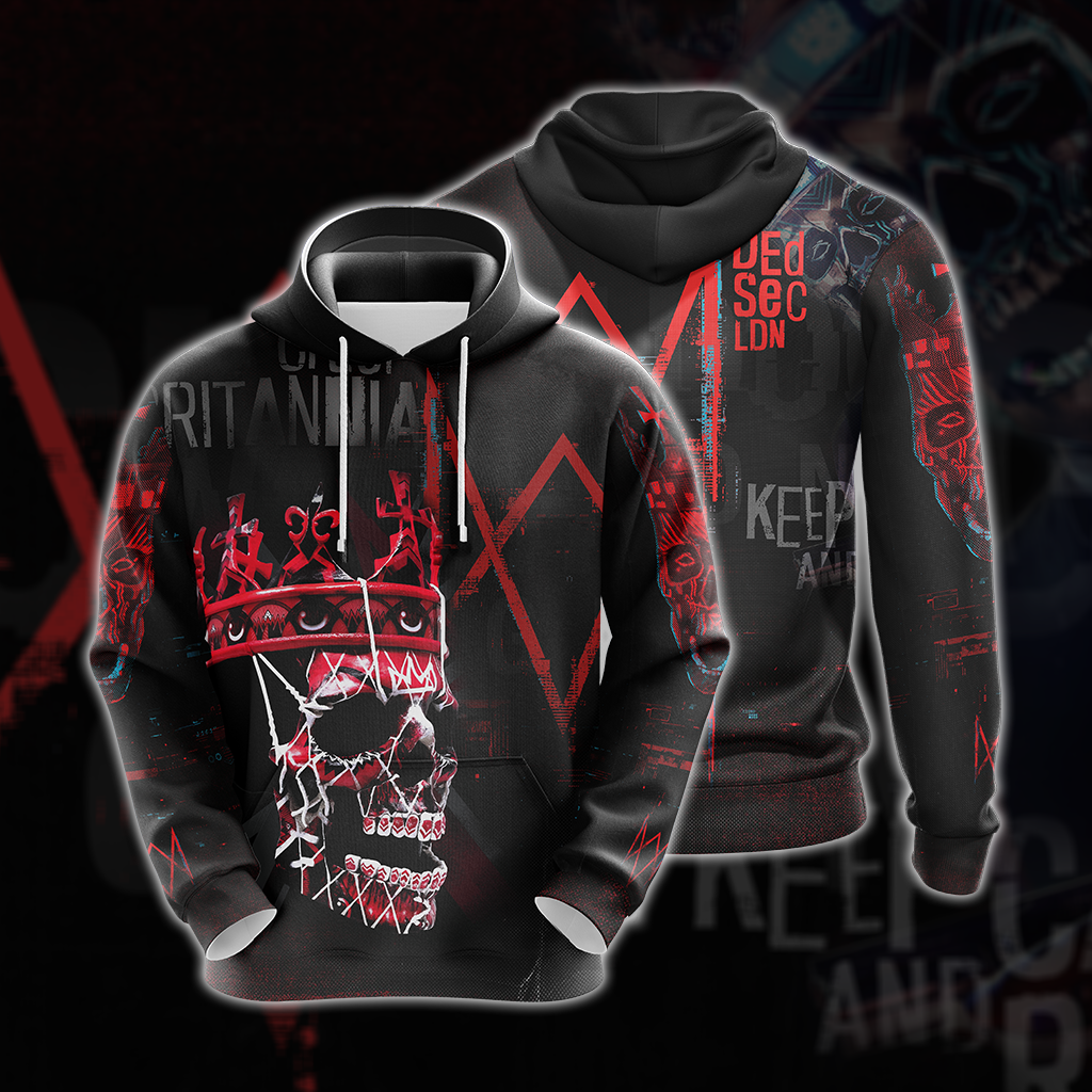 Watch Dogs - Legion Ded Coronet Mask Unisex 3D T-shirt Hoodie