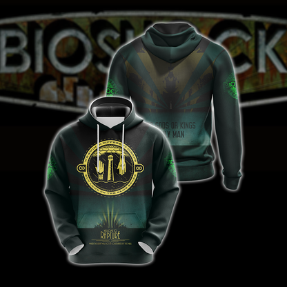 BioShock - No Gods Or Kings Only Man Unisex 3D T-shirt Hoodie