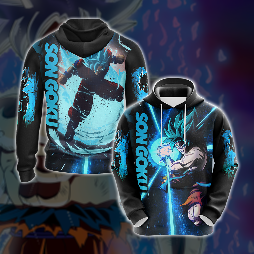 Dragon Ball Son Goku All Over Print T-shirt Zip Hoodie Pullover Hoodie Hoodie