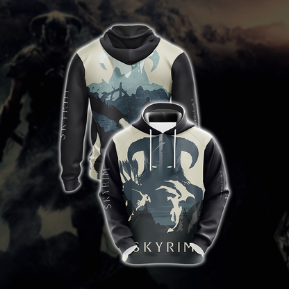 The Elder Scrolls: Skyrim Unisex 3D T-shirt Hoodie