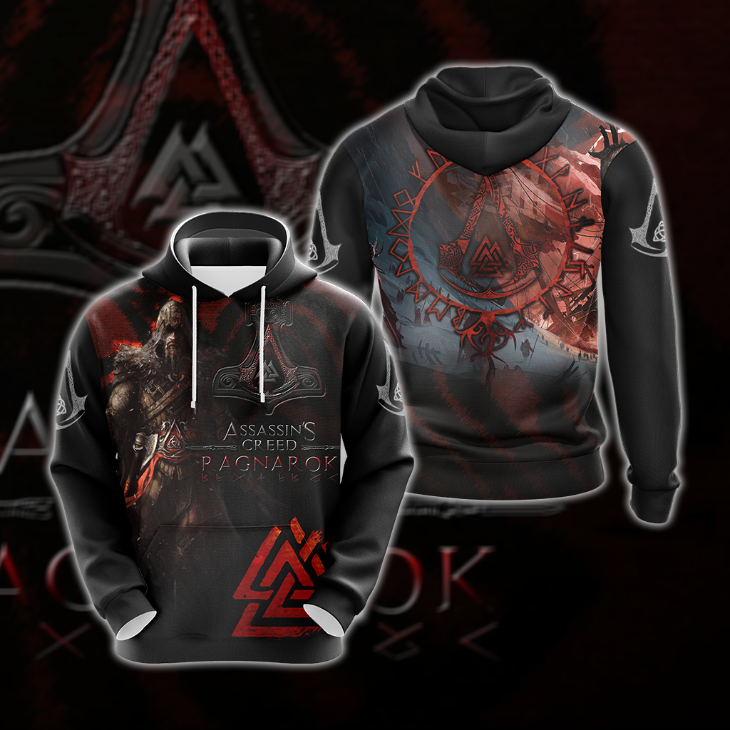 Assassin's Creed Ragnarok Unisex 3D T-shirt Zip Hoodie Pullover Hoodie Hoodie