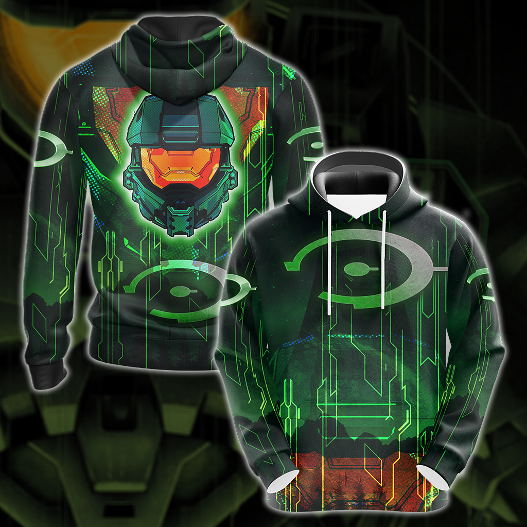 Halo Infinite Video Game All Over Print T-shirt Tank Top Zip Hoodie Pullover Hoodie Hoodie