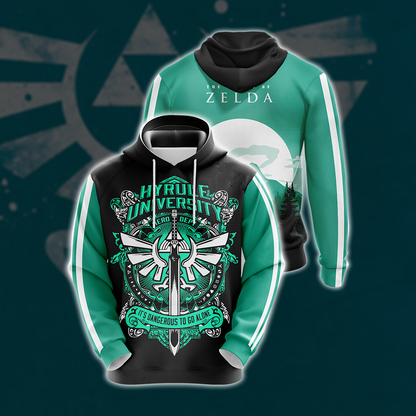 Legend of Zelda - Hyrule University Unisex 3D T-shirt Hoodie