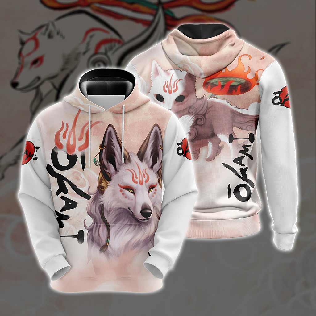 Okami Fox Unisex 3D T-shirt Hoodie