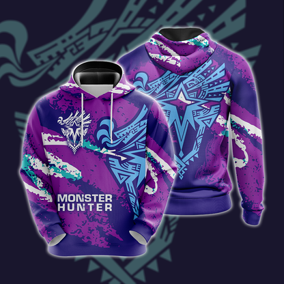 Monster Hunter World Iceborne - Logo Unisex 3D T-shirt Hoodie